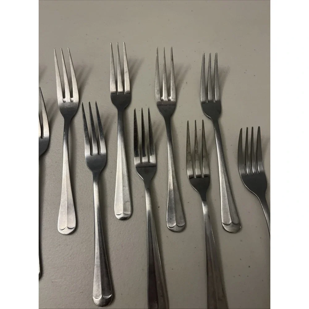 Mixed Lot Of 14‎ Stainless Spoons, Forks, Serving, Northland, Edward Don Delco